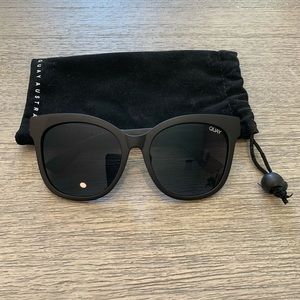 Quay Black Cat Eye Sunglasses